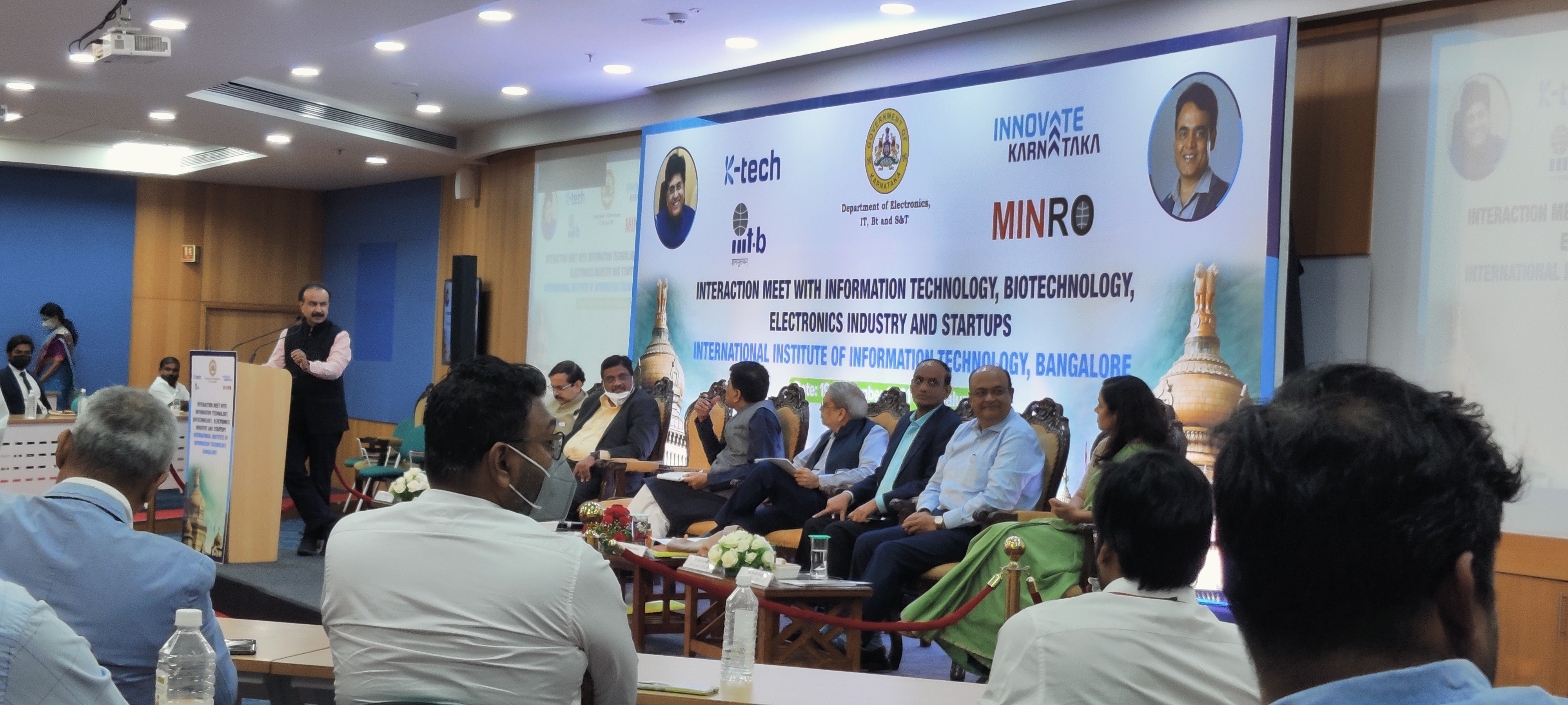 1. Meeting with Ministers at IIITB, Bengaluru